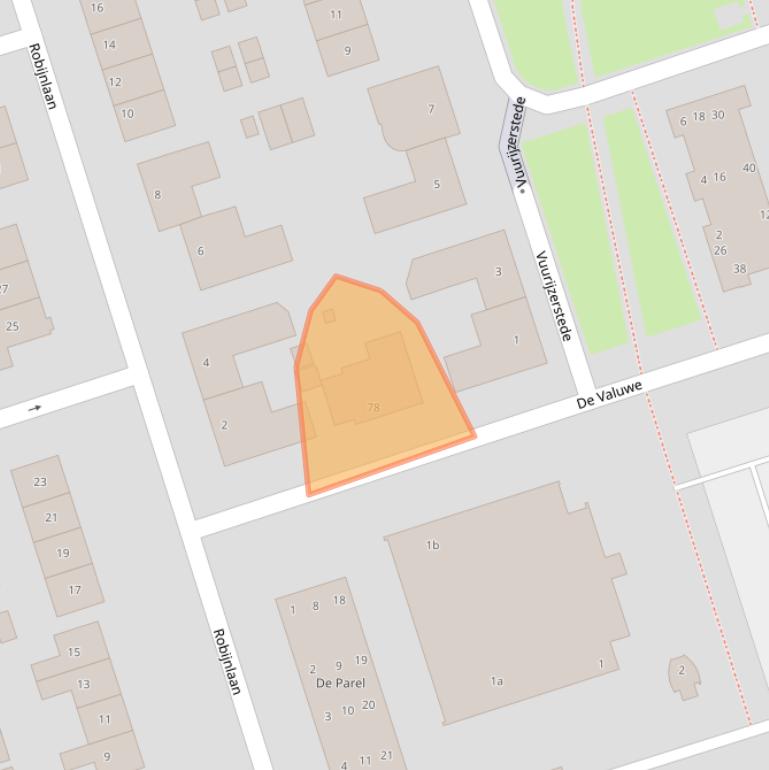 Kaart van postcodegebied 5431AZ.