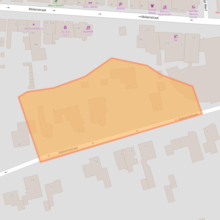 Kaart van postcodegebied 5431CC.