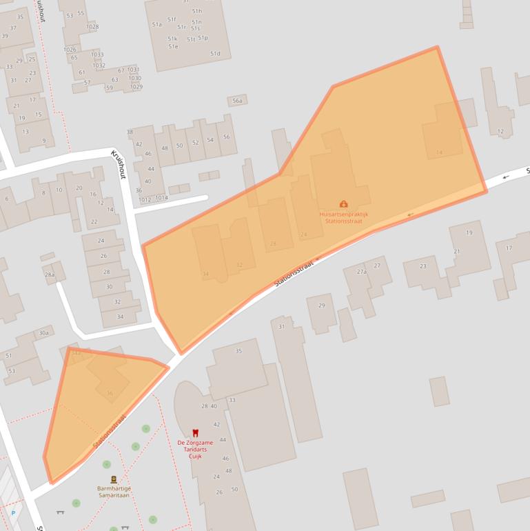 Kaart van postcodegebied 5431CD.