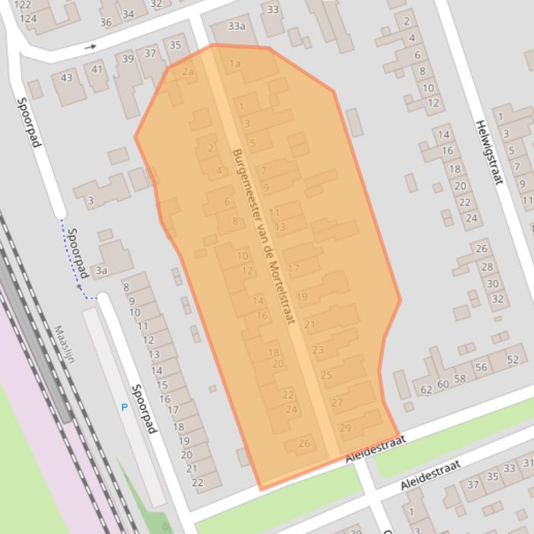 Kaart van postcodegebied 5431CK.