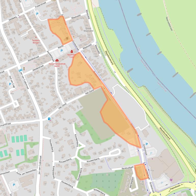 Kaart van postcodegebied 5431DM.