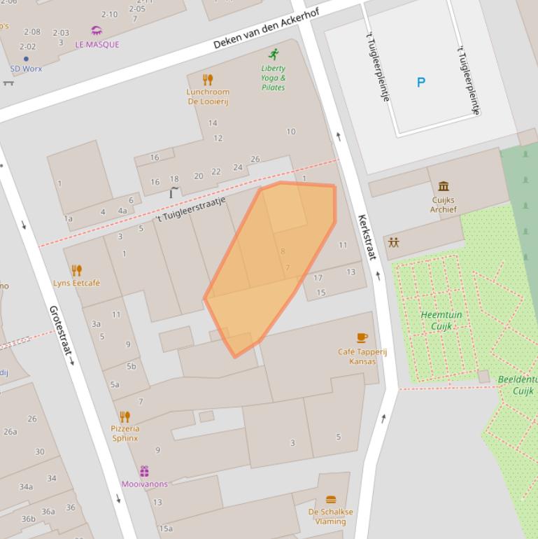 Kaart van postcodegebied 5431DN.