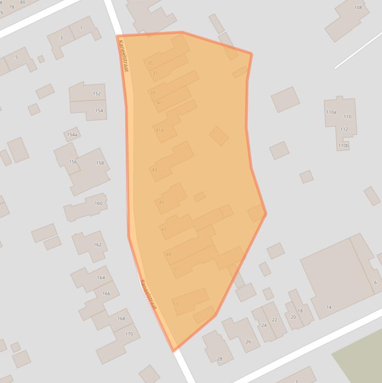 Kaart van postcodegebied 5431DW.