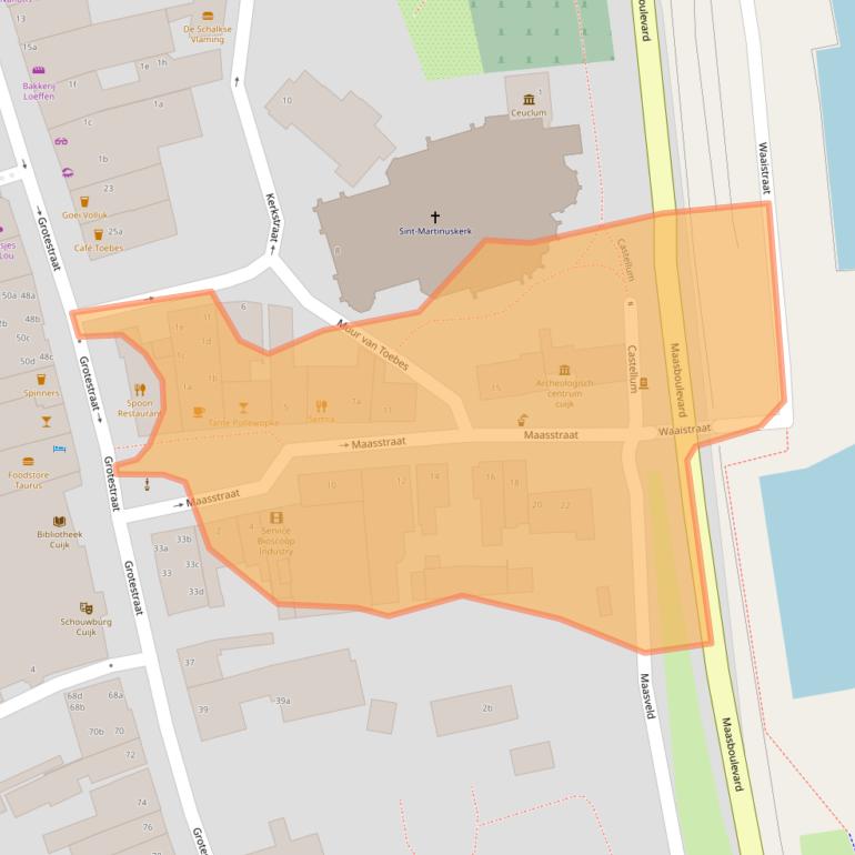 Kaart van postcodegebied 5431EB.