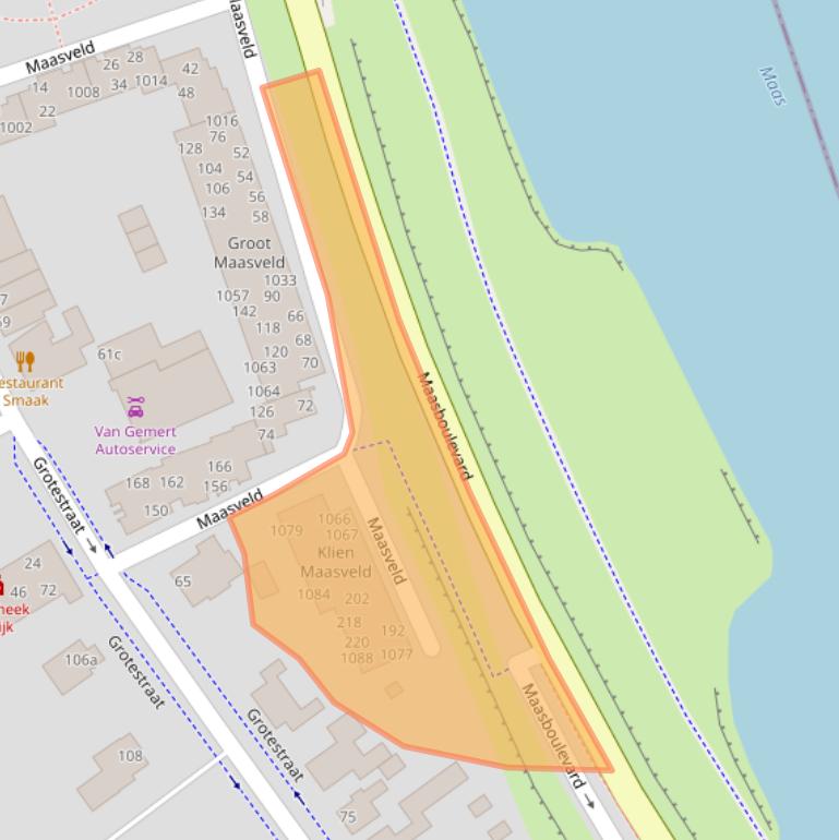 Kaart van postcodegebied 5431EL.