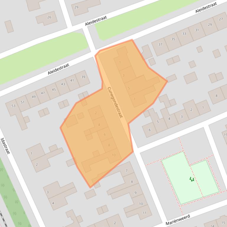 Kaart van postcodegebied 5431GM.