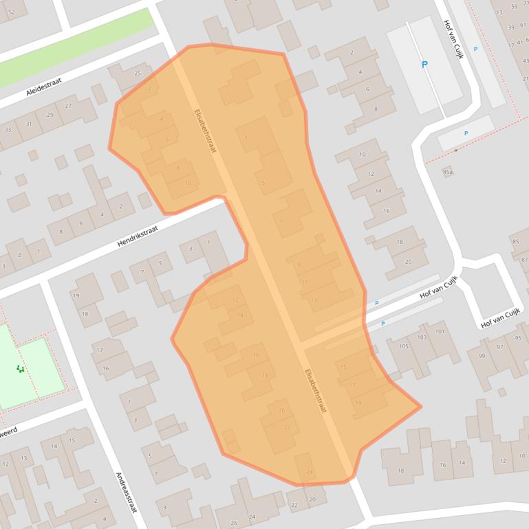 Kaart van postcodegebied 5431GP.