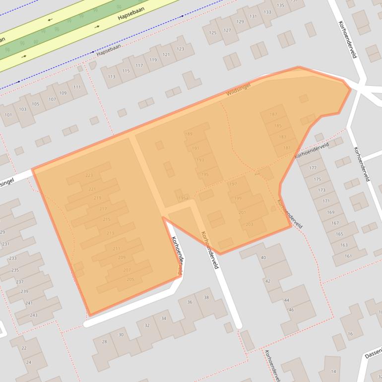 Kaart van postcodegebied 5431HE.