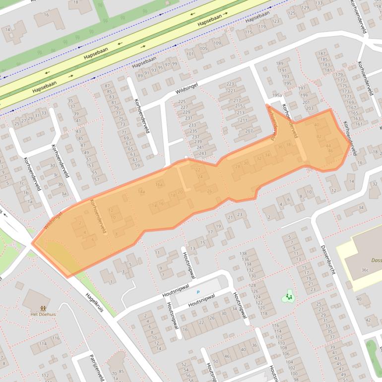 Kaart van postcodegebied 5431HH.