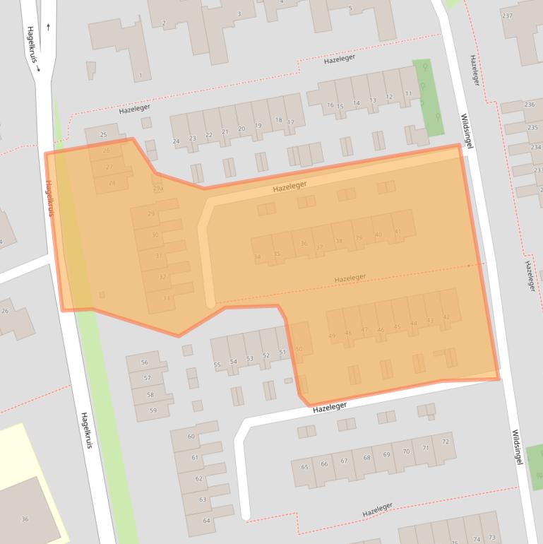 Kaart van postcodegebied 5431HK.