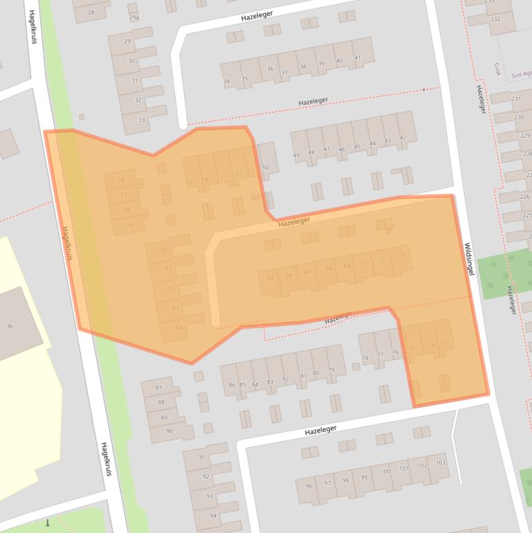 Kaart van postcodegebied 5431HL.