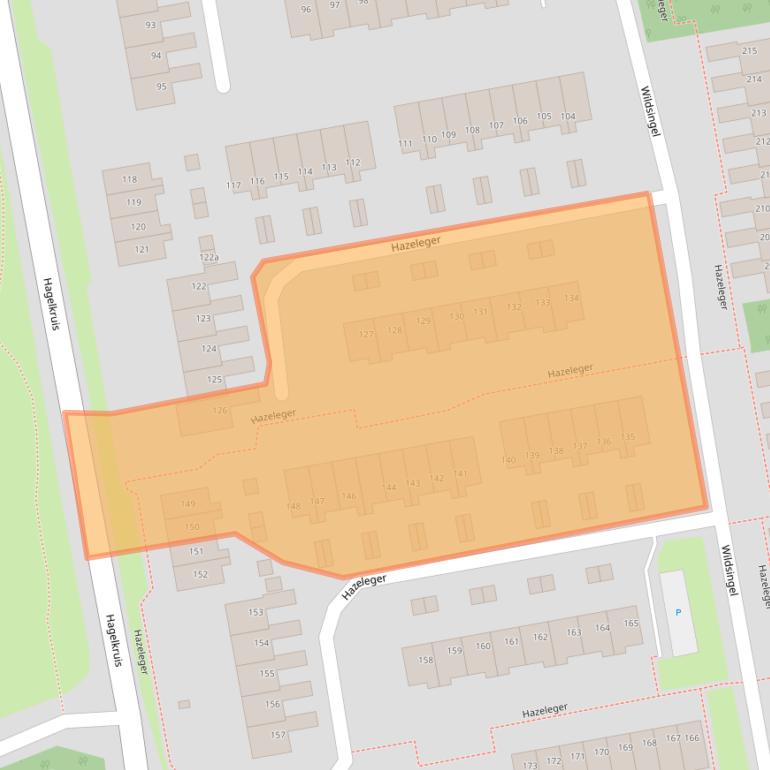 Kaart van postcodegebied 5431HP.