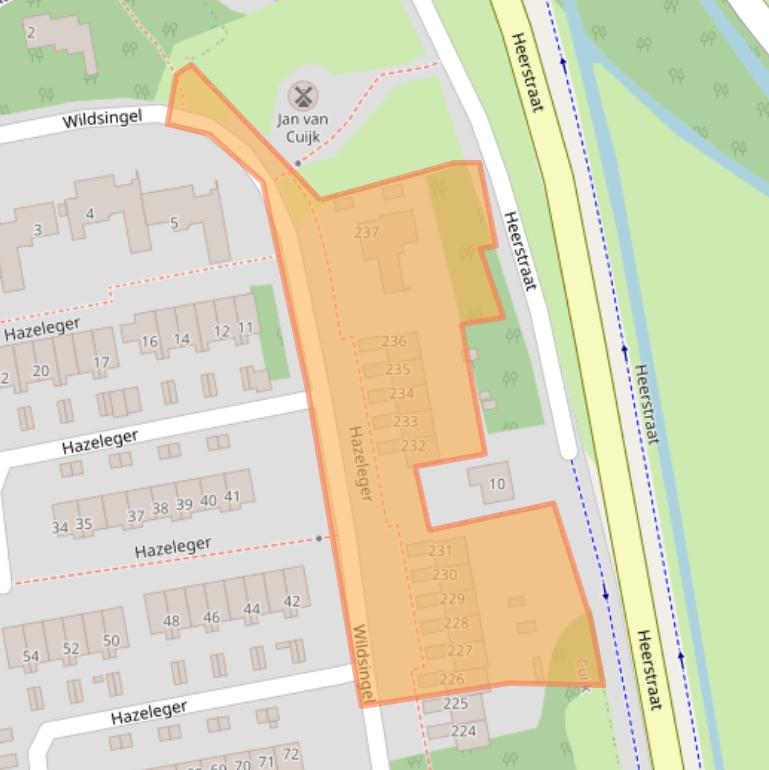 Kaart van postcodegebied 5431HV.