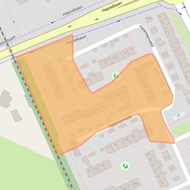 Kaart van postcodegebied 5431JB.