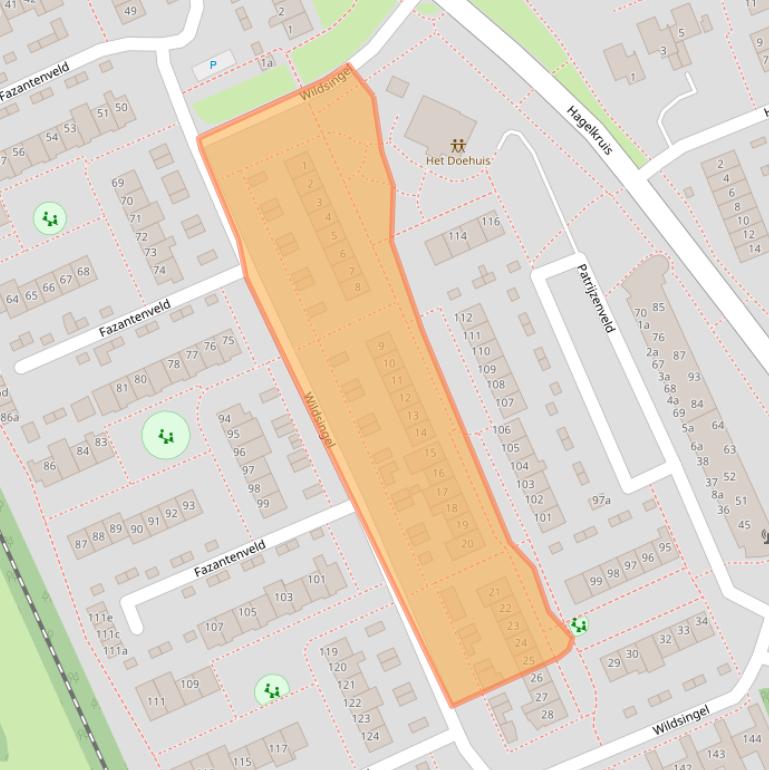 Kaart van postcodegebied 5431JL.