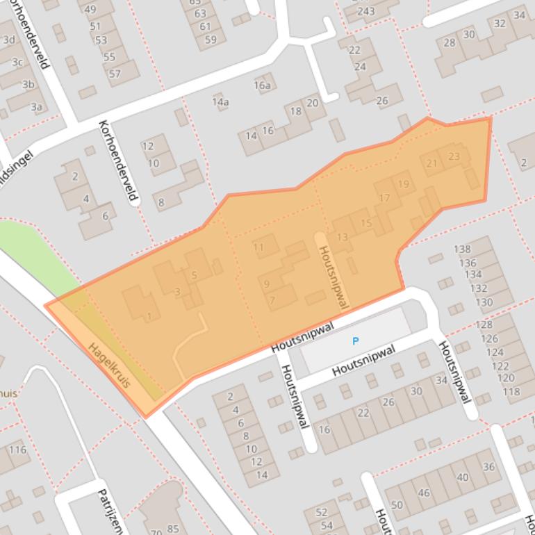 Kaart van postcodegebied 5431JW.