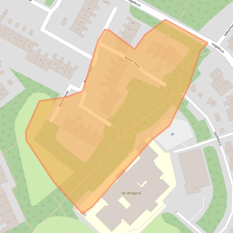 Kaart van postcodegebied 5431KG.