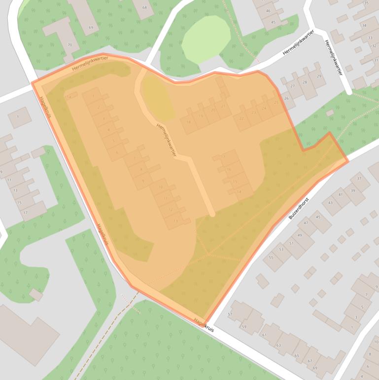 Kaart van postcodegebied 5431KH.