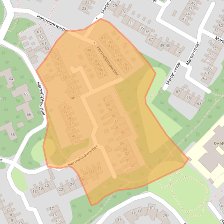 Kaart van postcodegebied 5431KJ.