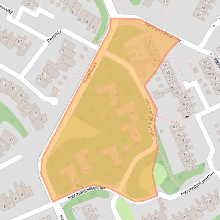 Kaart van postcodegebied 5431KK.