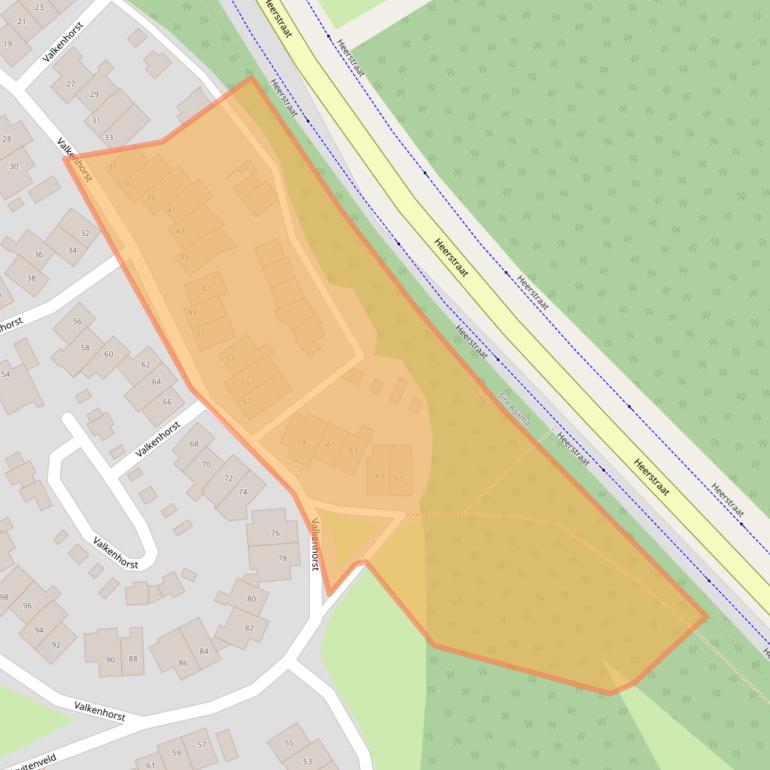 Kaart van postcodegebied 5431KM.