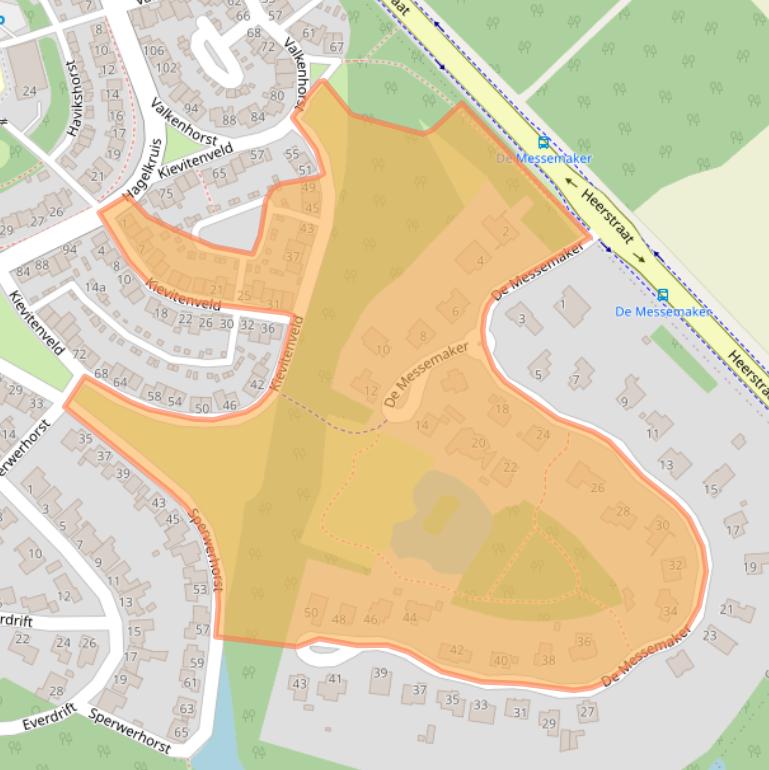 Kaart van postcodegebied 5431KR.