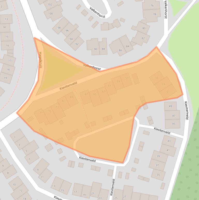 Kaart van postcodegebied 5431KS.