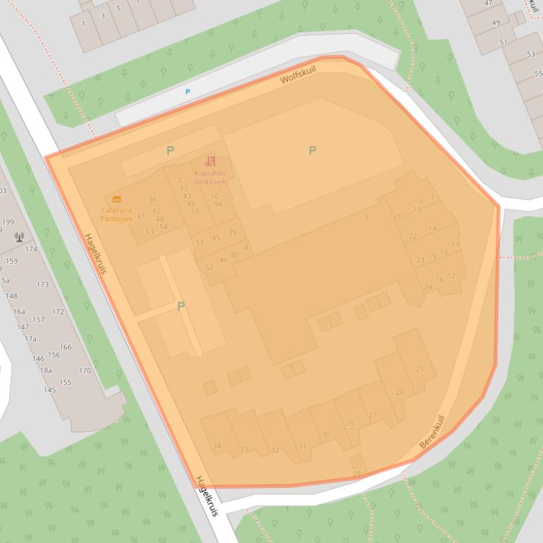 Kaart van postcodegebied 5431LE.