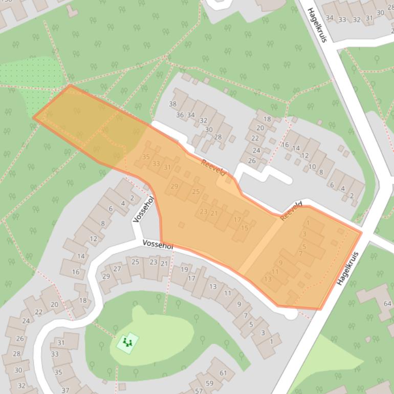 Kaart van postcodegebied 5431LH.