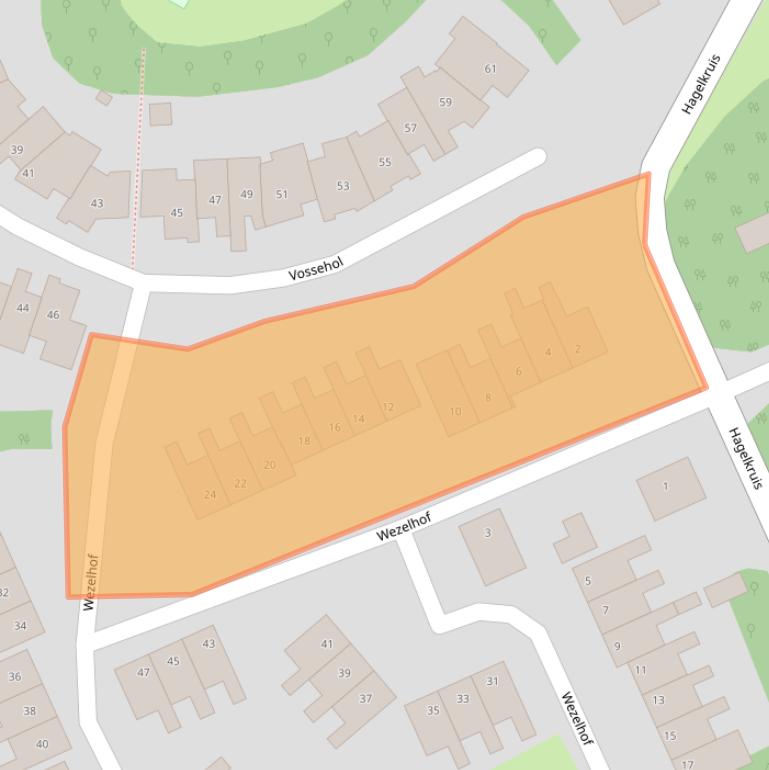 Kaart van postcodegebied 5431LP.