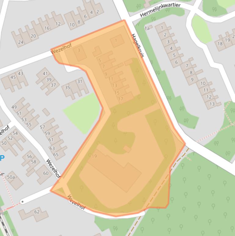 Kaart van postcodegebied 5431LR.