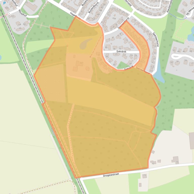 Kaart van postcodegebied 5431LT.