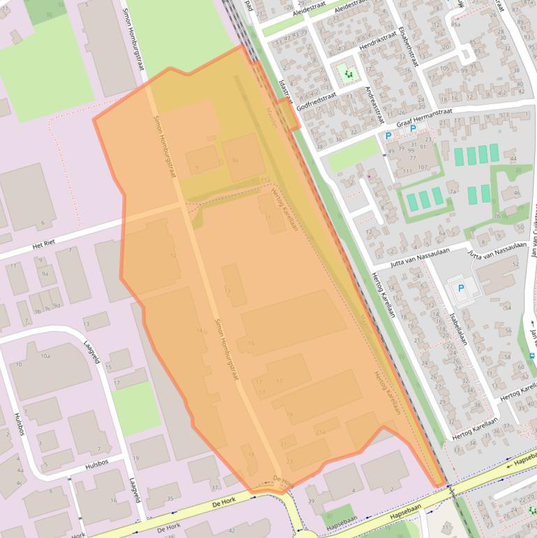 Kaart van postcodegebied 5431NN.