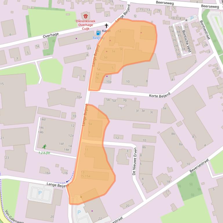 Kaart van postcodegebied 5431NR.