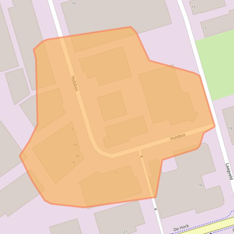 Kaart van postcodegebied 5431NZ.