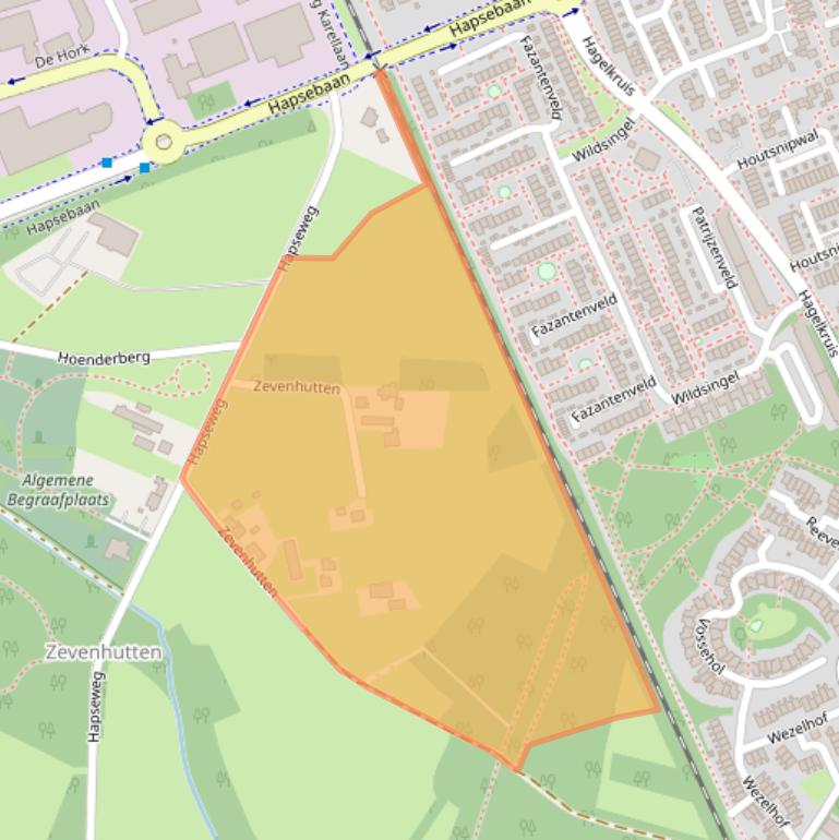 Kaart van postcodegebied 5431PB.