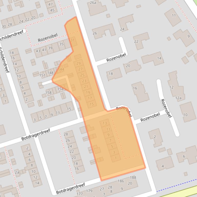 Kaart van postcodegebied 5431RA.