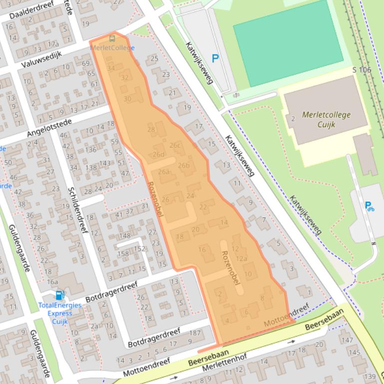 Kaart van postcodegebied 5431RC.