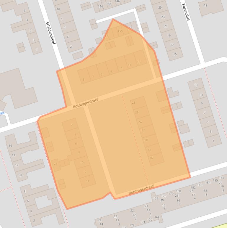 Kaart van postcodegebied 5431RH.