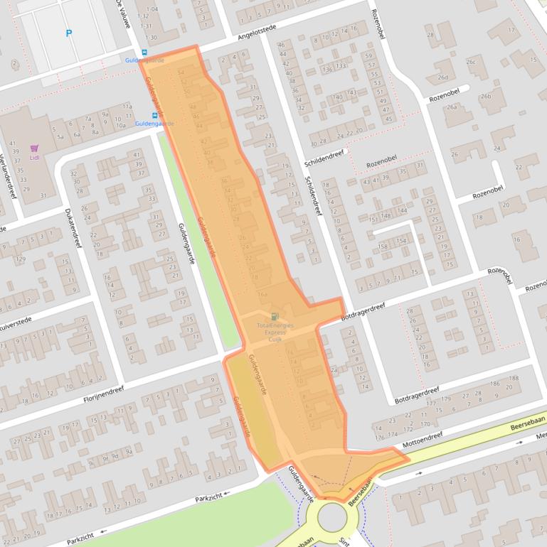 Kaart van postcodegebied 5431RM.