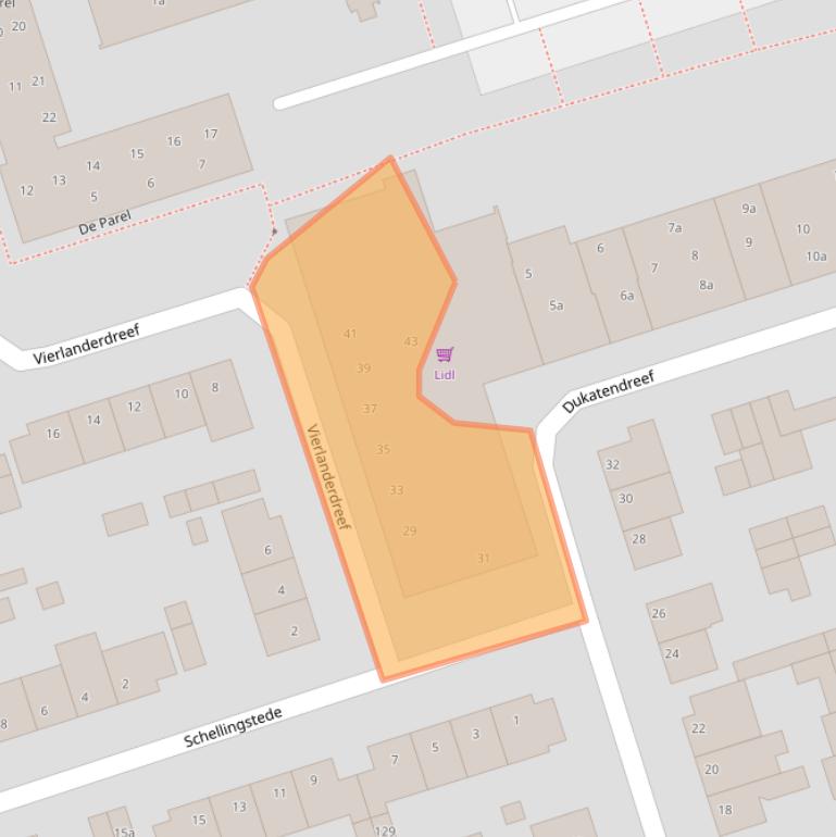 Kaart van postcodegebied 5431RP.