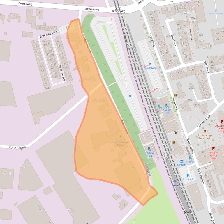 Kaart van postcodegebied 5431SG.