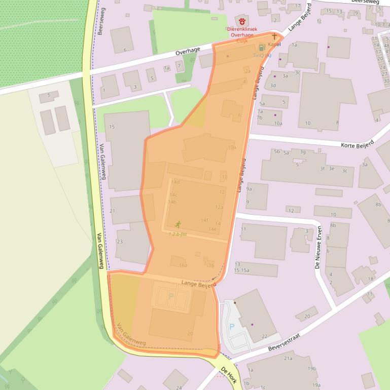 Kaart van postcodegebied 5431SJ.