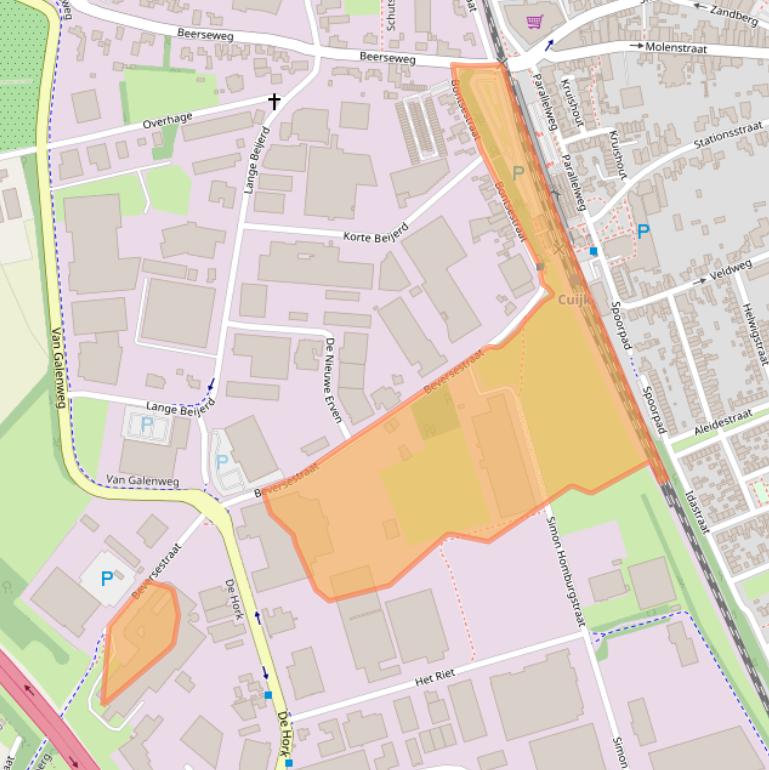 Kaart van postcodegebied 5431SL.