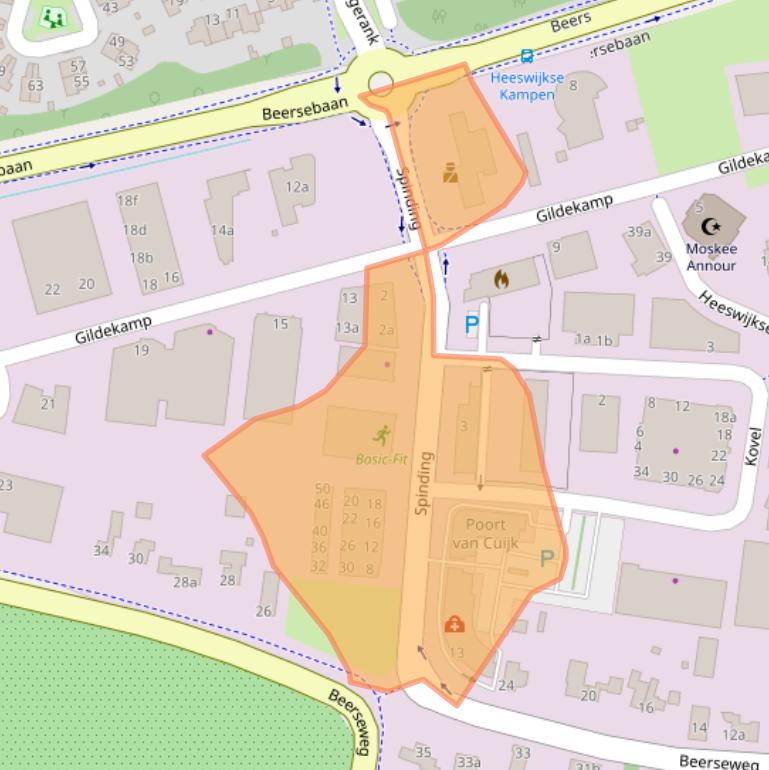 Kaart van postcodegebied 5431SN.