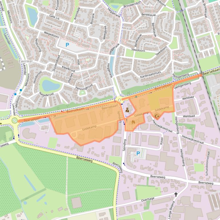 Kaart van postcodegebied 5431SP.