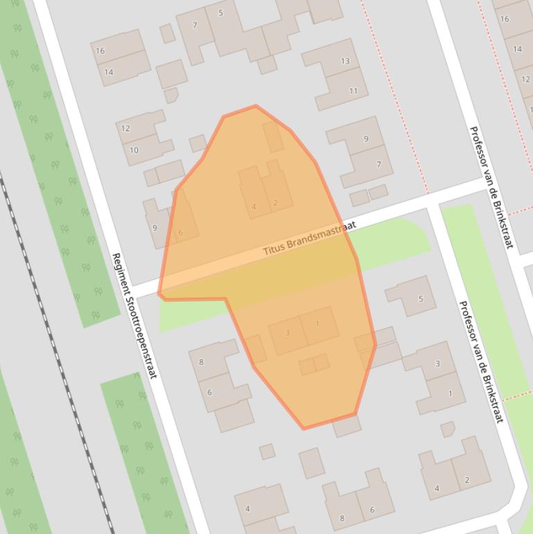 Kaart van postcodegebied 5431TD.