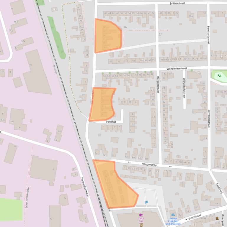 Kaart van postcodegebied 5431TH.