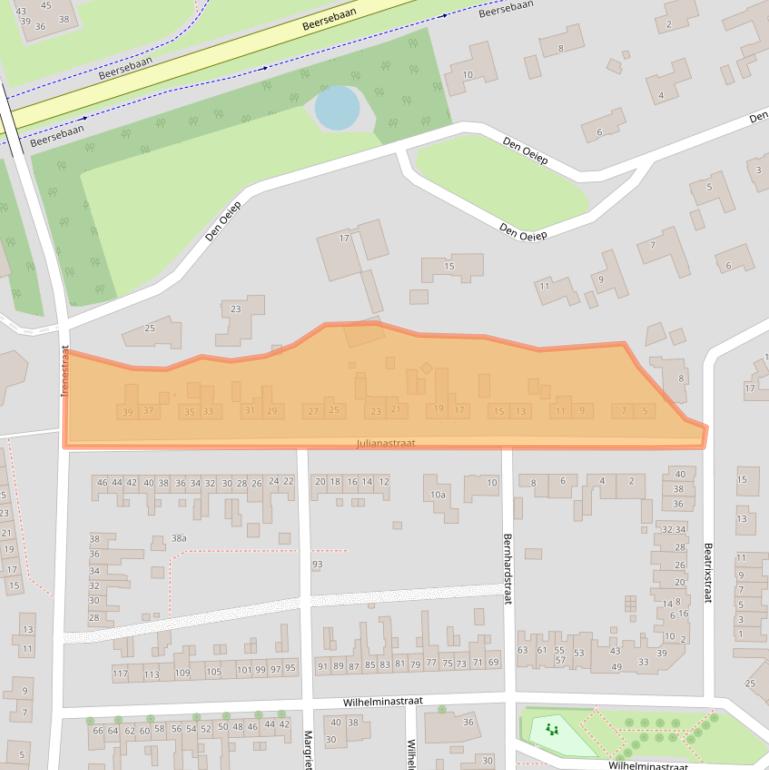 Kaart van postcodegebied 5431TJ.