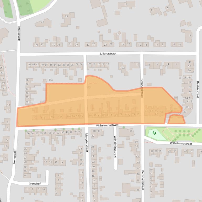 Kaart van postcodegebied 5431TM.